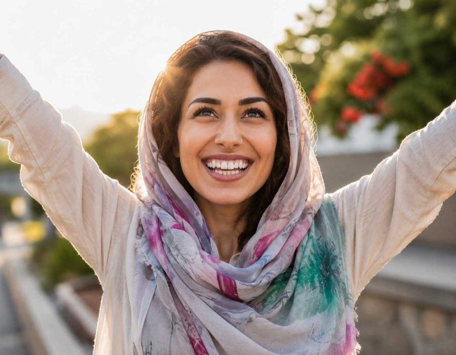 young-multiracial-woman-smiling-with-sunset-in-bac-WKVKE3G.jpg